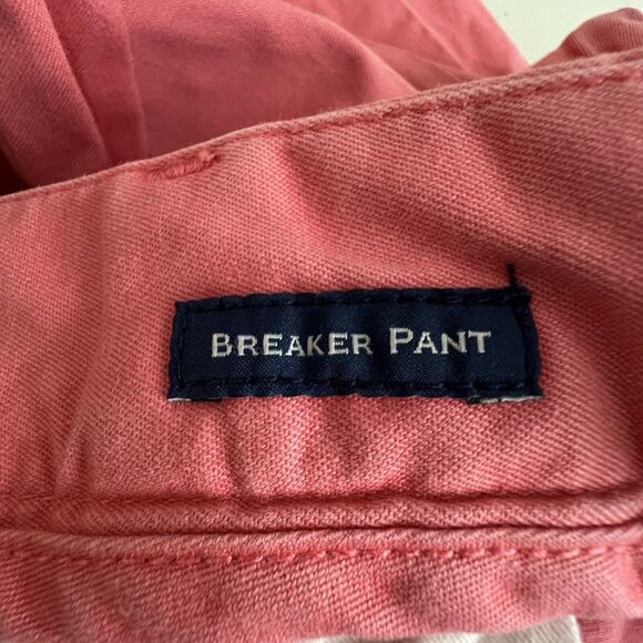 Vineyard Vines‎ Mens Salmon Pink Cotton Straight Leg Breaker Pant 32 X 33 - Picture 8 of 9